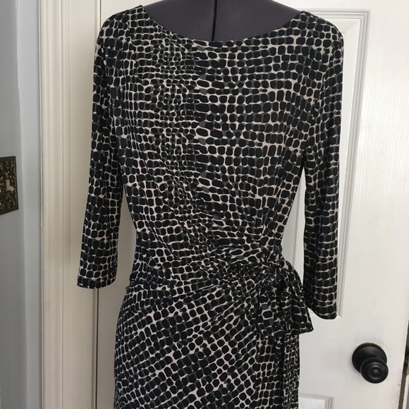 🦋 3 for $25 - DKR Knit Animal Printed Tie Waist Dress - Picture 2 of 10
